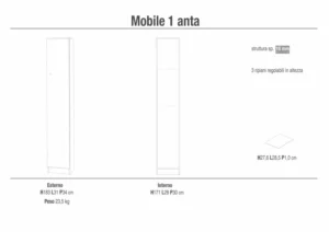 Armadietto - Mds Mobildiscount