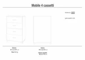 Cassettiera - Mds Mobildiscount